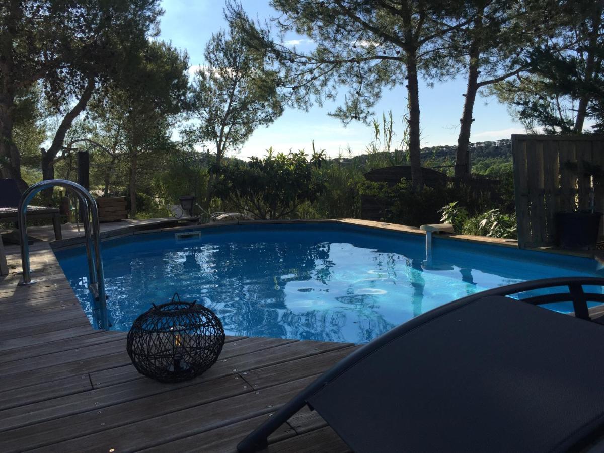 Villa en bordure de colline*piscine*clim*netflix Les Matelles Exterior foto