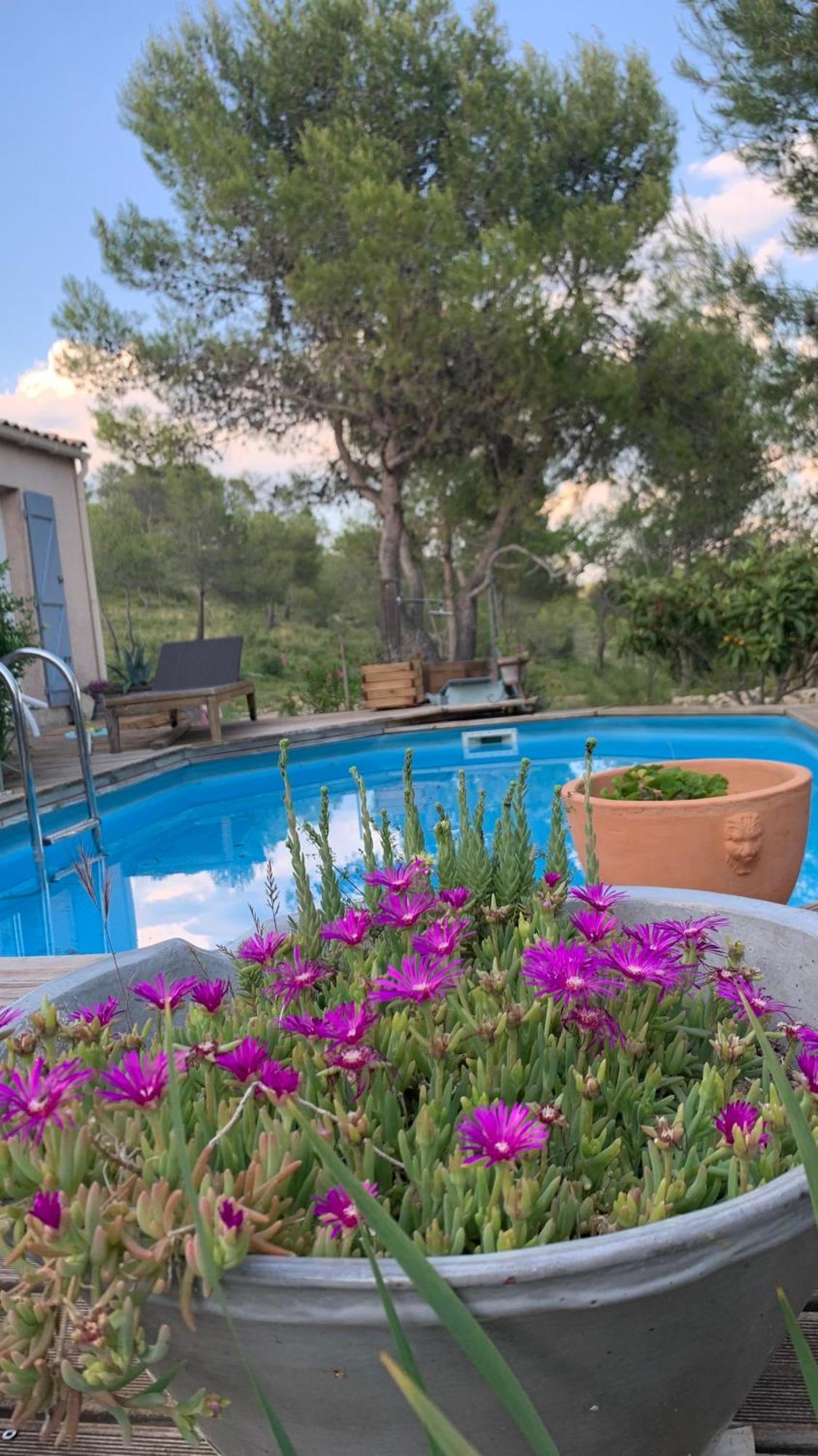Villa en bordure de colline*piscine*clim*netflix Les Matelles Exterior foto
